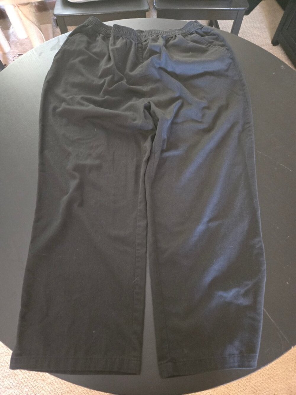 Pembrook Men's Elastic Waist Casual Pants Black XL Pull On
